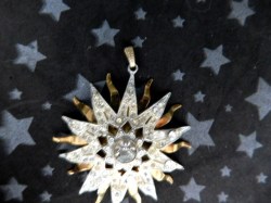 brass rhinestone starburst pin main